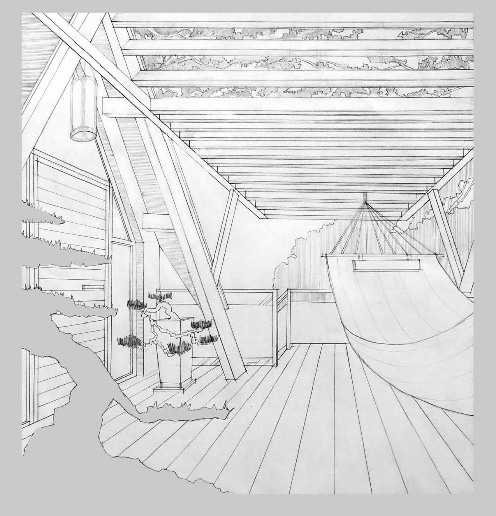 Vue depuis la terrasse bois